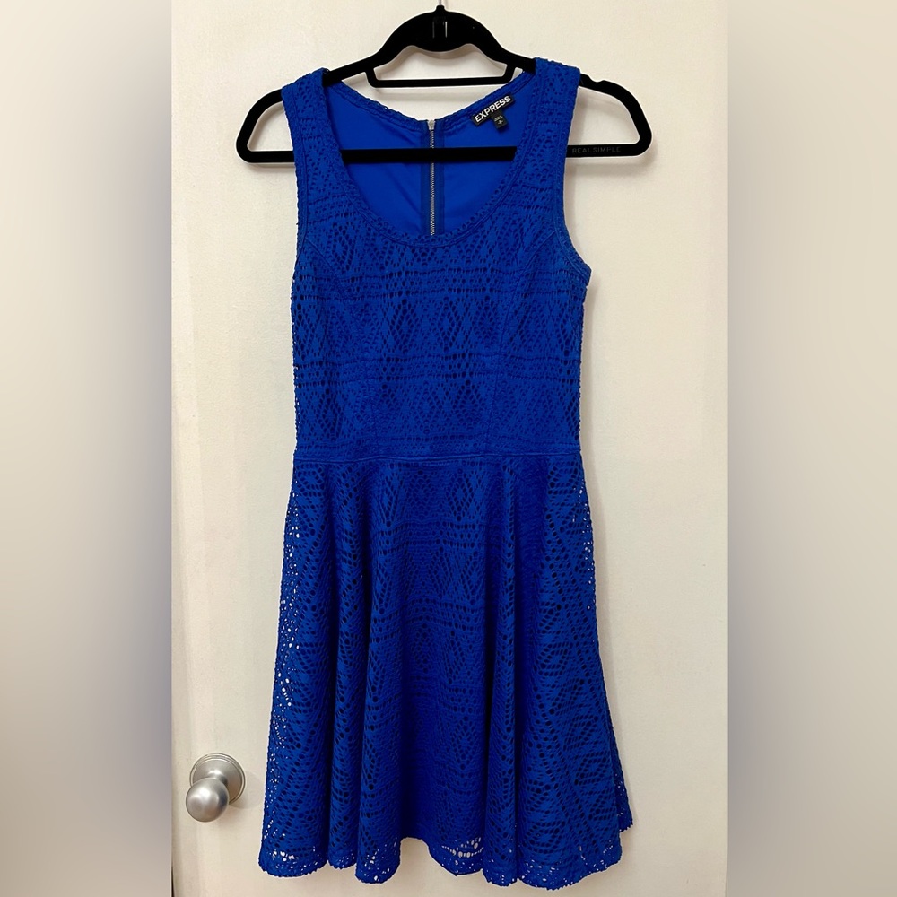Express blue dress